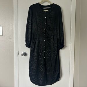 Raquel Allegra Black Long Sleeve Dress